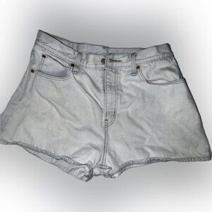 Levi’s high waisted denim shorts